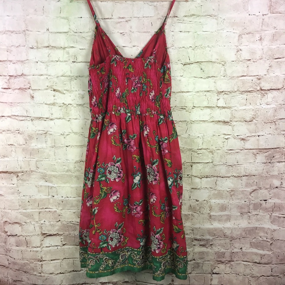 Pink Apple Sundress Size 1X Red Empire Waist - Picture 4 of 8